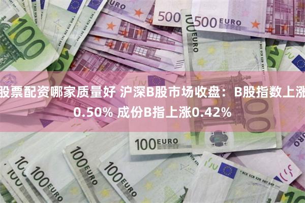 股票配资哪家质量好 沪深B股市场收盘：B股指数上涨0.50% 成份B指上涨0.42%